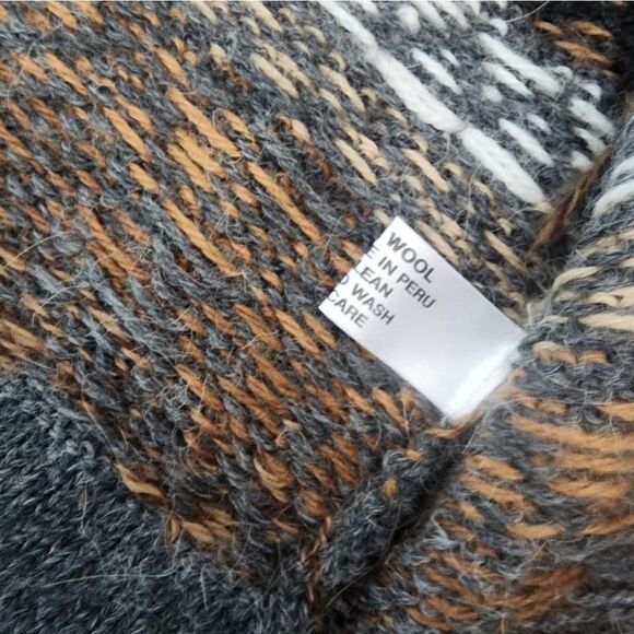 Alpaca Imports Patterned Cardigan Sweater Alpaca Wool - Picture 7 of 9